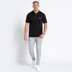 Bee Inspired Clothing T-Shirts Clyne Zip T-Shirt - Black