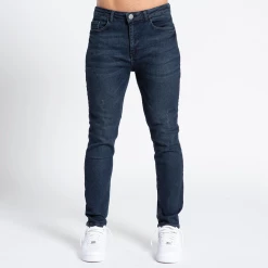 Bee Inspired Clothing Aguero Relaxed Fit Jeans - Dark Blue