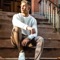 Bee Inspired Clothing Sale Rowe Crew Sweater - Ivory Hoodies & Sweatpants
