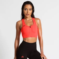 Bee Inspired Womens Sale Womens Evolve Sports Bra - Flame Red