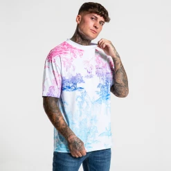 Bee Inspired Clothing Sale Karius Relaxed T-shirt - White/Multi Ombre