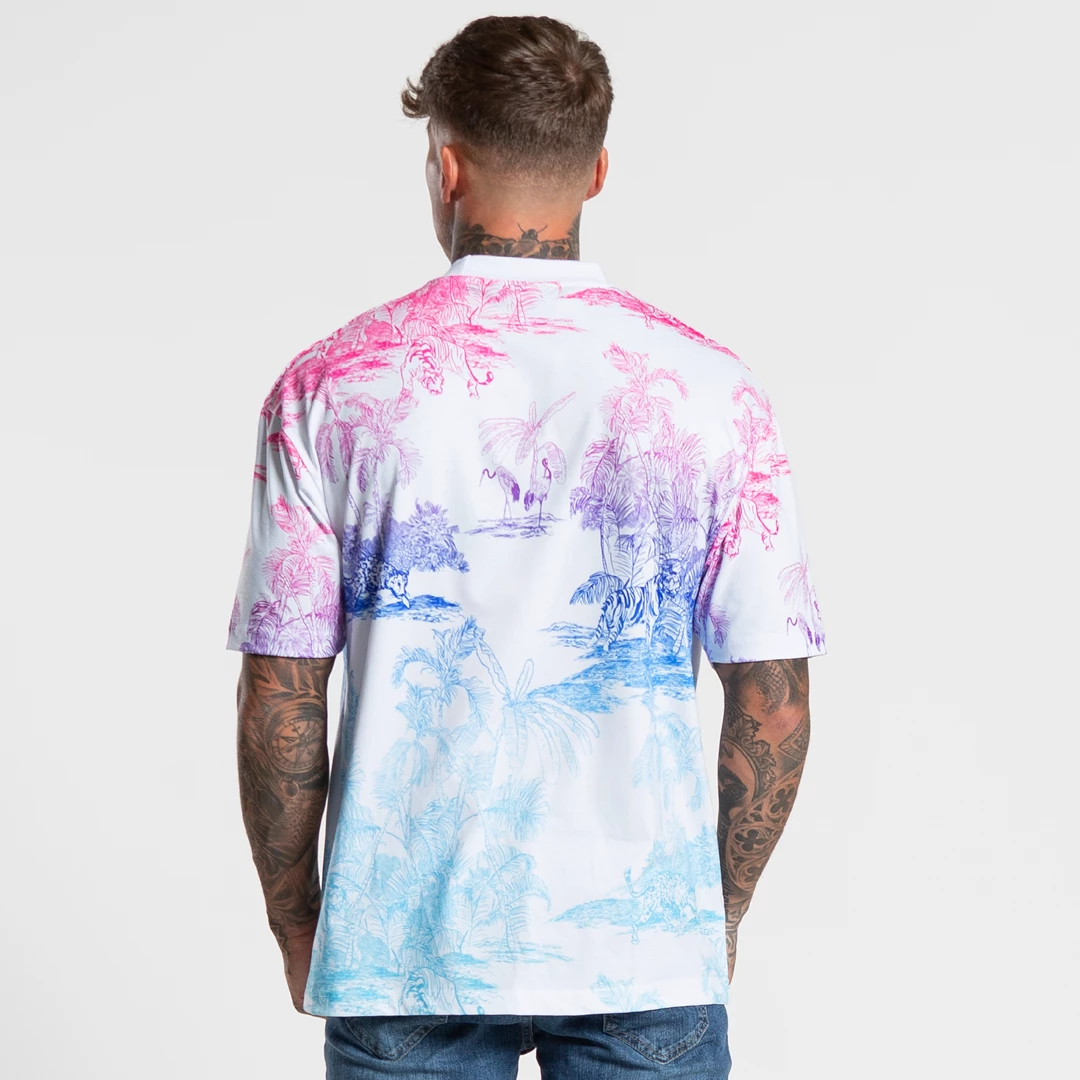Hot Sale 🎁 Bee Inspired Clothing Sale Karius Relaxed T-shirt - White/Multi Ombre 🎁 3 Bee Inspired Clothing Sale Karius Relaxed T-shirt - White/Multi Ombre