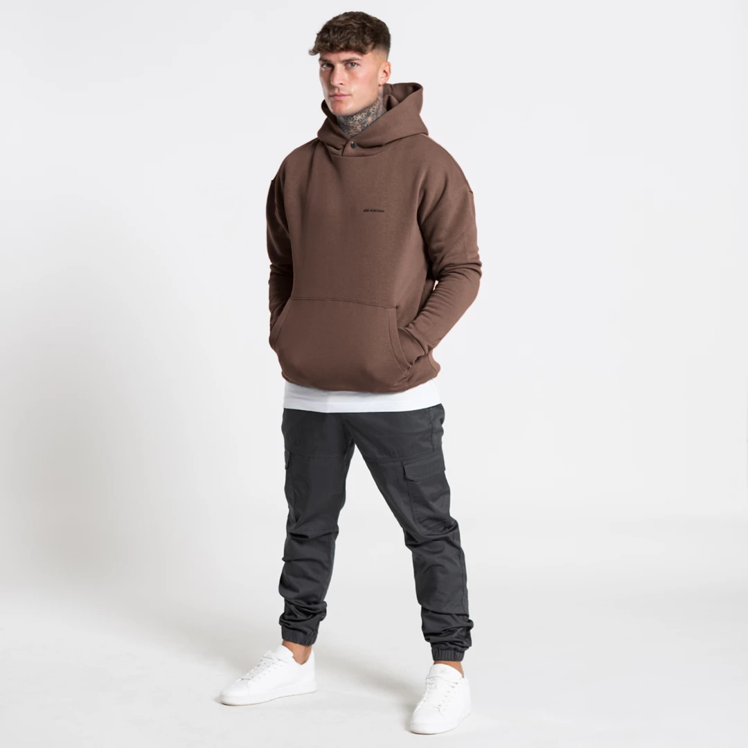 Wholesale β Bee Inspired Clothing Diallo Relaxed Hoodie - Brown Mens π 2 Bee Inspired Clothing Diallo Relaxed Hoodie - Brown Mens