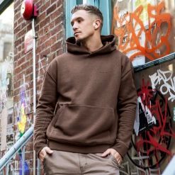 Wholesale β Bee Inspired Clothing Diallo Relaxed Hoodie - Brown Mens π 5 Bee Inspired Clothing Diallo Relaxed Hoodie - Brown Mens