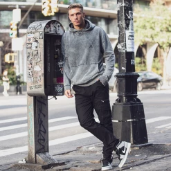 Bee Inspired Clothing Montero Relaxed Hoodie - Acid Wash Mens