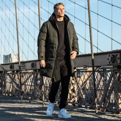 Bee Inspired Clothing Merge Longline Jacket - Khaki