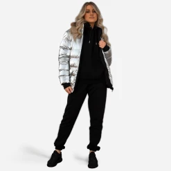 Bee Inspired Womens Sale Womens Visionary Reversible Jacket - Black/Silver