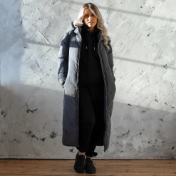 Bee Inspired Womens Sale Womens Longline Signature Jacket - Charcoal