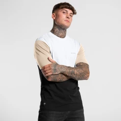 Bee Inspired Clothing Sale Cancelo T-shirt - White/Black/Sand T-Shirts