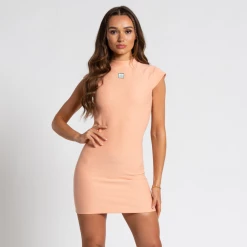 Bee Inspired Womens Sale Womens Level Up Bodycon Dress - Peach