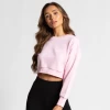 Bee Inspired Womens Sale Womens Classic Crop Crew - Pink
