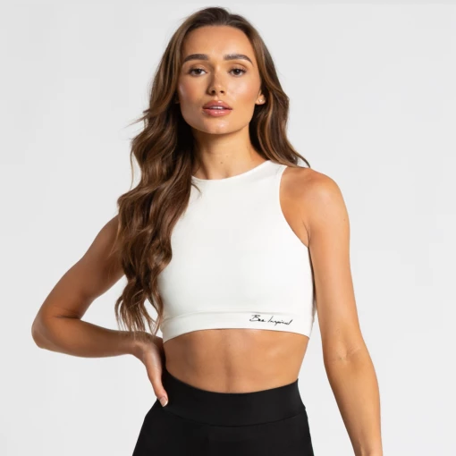 Bee Inspired Womens Sale Womens Lifestyle Crop Vest - Ivory