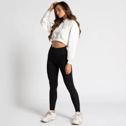 Bee Inspired Womens Sale Womens Lifestyle Crop Overhead Hoodie - Ivory