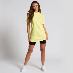 Bee Inspired Womens Sale Womens Lifestyle T-Shirt Dress - Light Yellow
