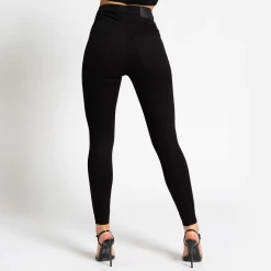 Bee Inspired Womens Sale Womens Signature Skinny Stretch Jeans - Jet Black