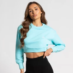 Bee Inspired Womens Sale Womens Classic Crop Crew - Jade