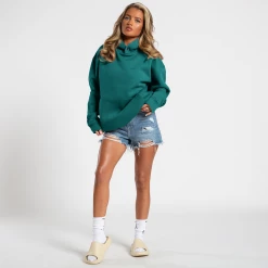 Bee Inspired Womens Womens Diallo Relaxed Hoodie - Mid Green