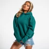 Bee Inspired Womens Womens Diallo Relaxed Hoodie - Mid Green
