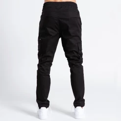 Bee Inspired Clothing Nunez Relaxed Cargo Pants - Black Mens