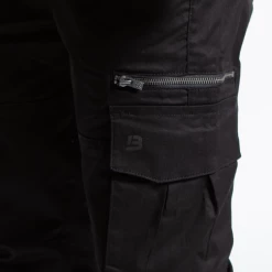 Bee Inspired Clothing Nunez Relaxed Cargo Pants - Black Mens