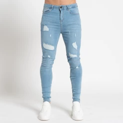 Bee Inspired Clothing Sale Luca Skinny Stretch - Distressed Light Blue