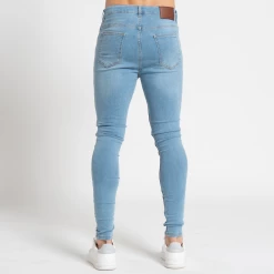 Bee Inspired Clothing Sale Luca Skinny Stretch - Distressed Light Blue