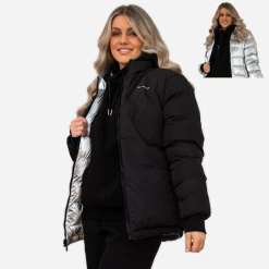 Bee Inspired Womens Sale Womens Visionary Reversible Jacket - Black/Silver