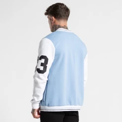 Bee Inspired Clothing Sale Capelle Bomber Jacket - Light Blue/White