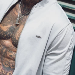 Bee Inspired Clothing Sale Clyne Zip Through - Light Grey