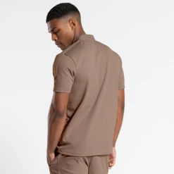Bee Inspired Clothing Sale Clyne Polo Shirt - Taupe T-Shirts