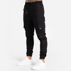 Bee Inspired Clothing Mens Lyndon Cargo Pants - Black