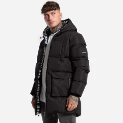 Bee Inspired Clothing Sale Lota Puffer Jacket - Black