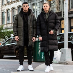 Bee Inspired Clothing Signature Longline Jacket - Black Mens