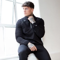 Bee Inspired Clothing Sale Hoodies & Sweatpants Evolution Funnel Neck - Black