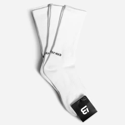 Bee Inspired Clothing Linear Tube Sock Triple Pack - White Mens