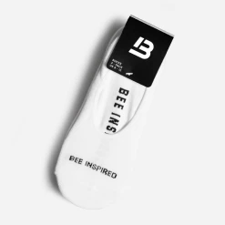 Bee Inspired Clothing Linear Trainer Sock Triple Pack - White