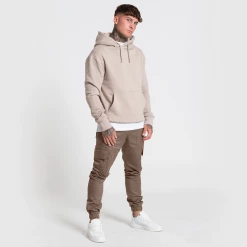 Bee Inspired Clothing Mens Minimal Overhead Hoodie - Clay