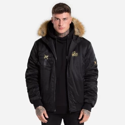 Bee Inspired Clothing Sale Lakin Bomber Jacket - Black/Gold Jackets & Coats