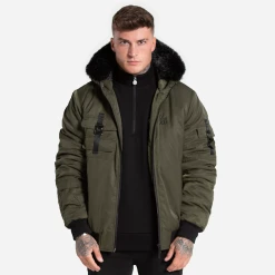 Bee Inspired Clothing Sale Lakin Bomber Jacket - Khaki