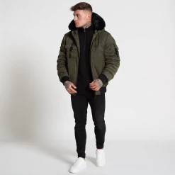 Bee Inspired Clothing Sale Lakin Bomber Jacket - Khaki