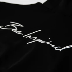 Bee Inspired Womens Sale Womens Lifestyle Crop Overhead Hoodie - Black