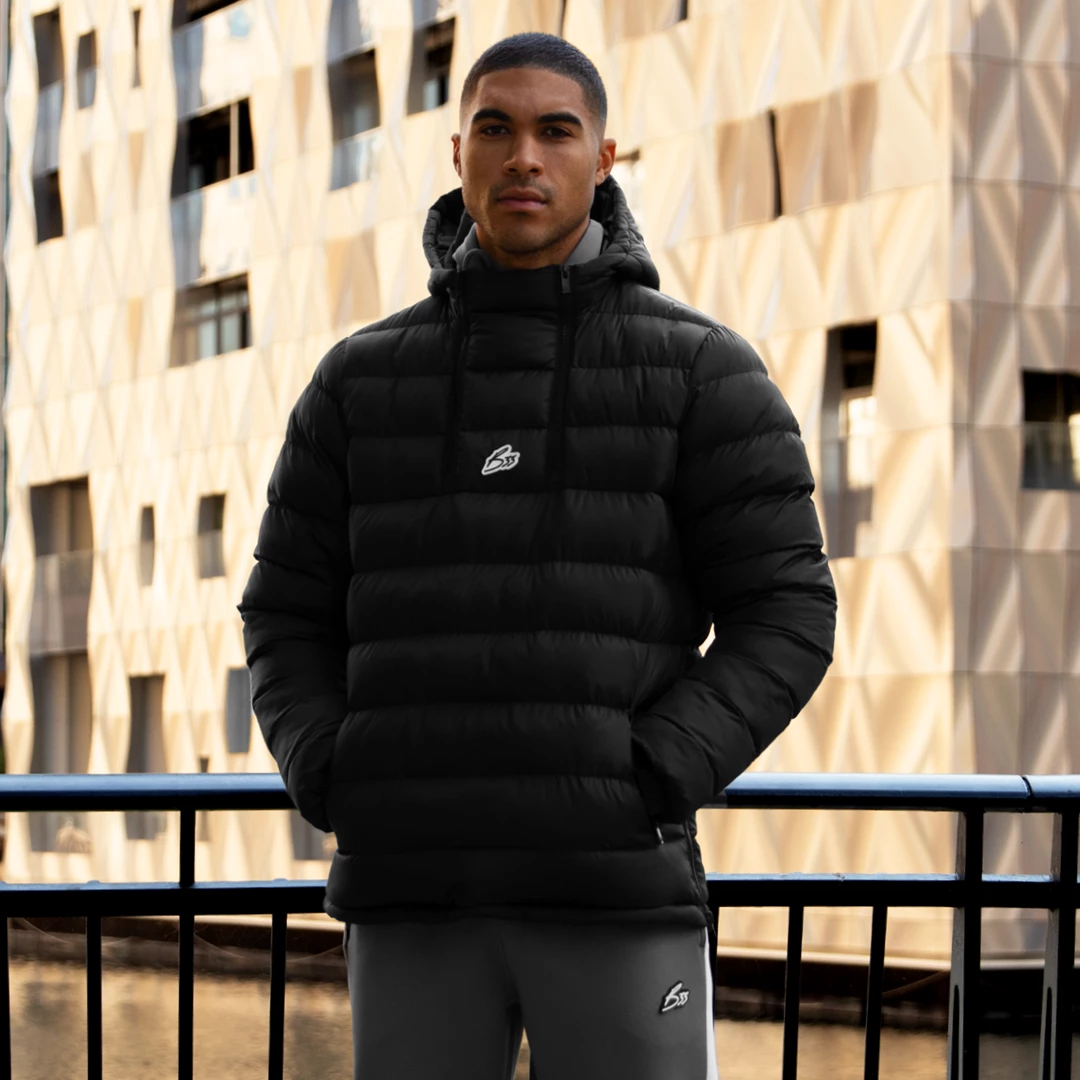 Buy ❤️ Bee Inspired Clothing Sale Dalot Overhead Jacket - Black Jackets & 🧥 Coats ⭐ 4 Bee Inspired Clothing Sale Dalot Overhead Jacket - Black Jackets & Coats