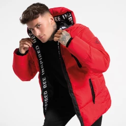 Bee Inspired Clothing Sale Lota Puffer Jacket - Red Jackets & Coats