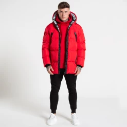 Bee Inspired Clothing Sale Lota Puffer Jacket - Red Jackets & Coats