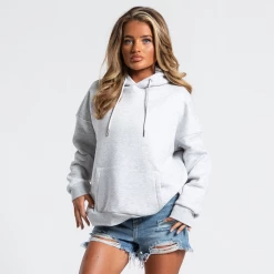 Bee Inspired Womens Sale Womens Signature Overhead Hoodie - Ice Marl