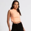 Bee Inspired Womens Sale Womens Level Up Ruched Top - Peach